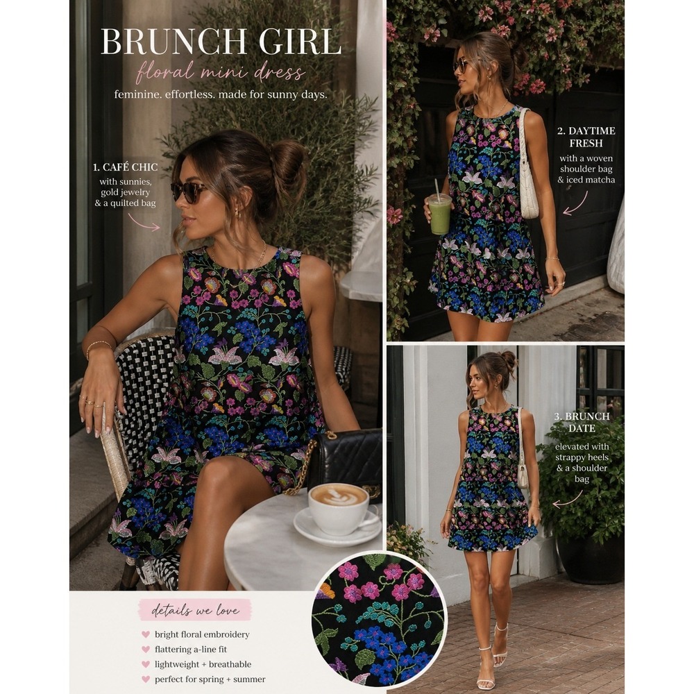 Colorful Floral Embroidered Mesh Dress A Line Sleeveless Occasion 10